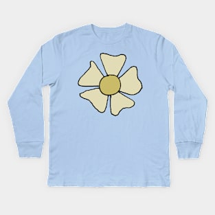 flower power // retro art by surfy birdy Kids Long Sleeve T-Shirt